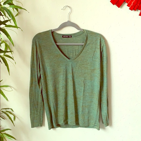 Alternative Apparel Tops - Alternative Apparel Heather Long Sleeve V Neck Alternative Apparel Tops - Alternative Apparel Heather Long Sleeve V Neck